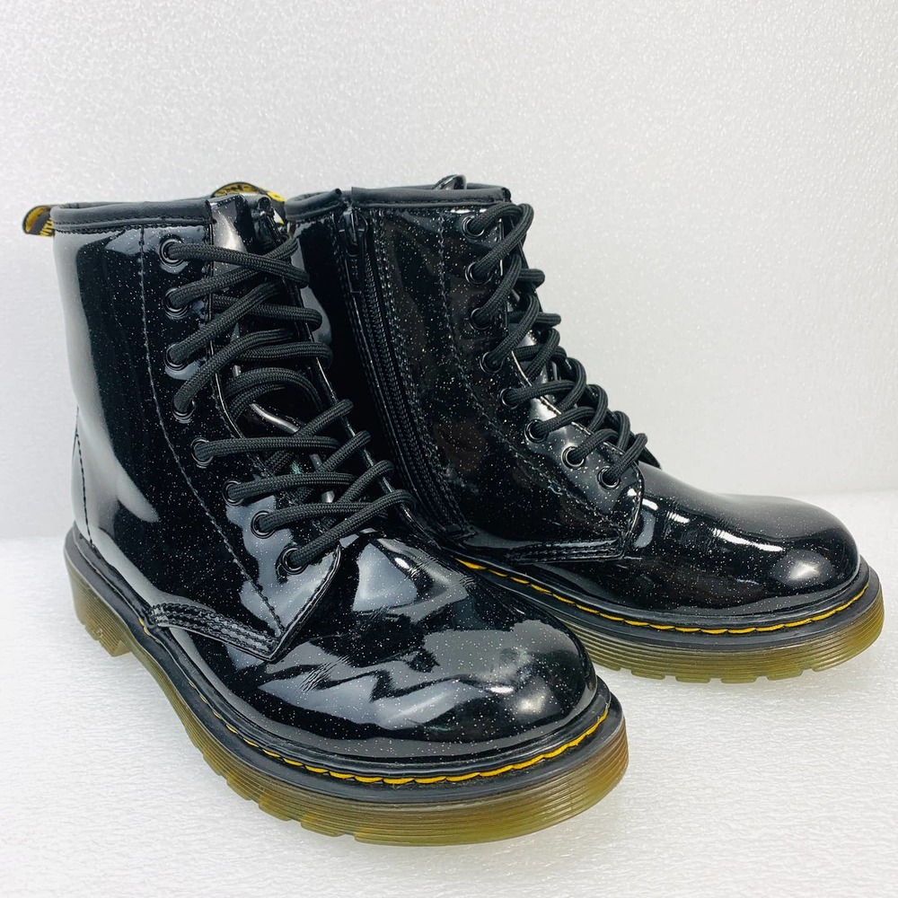Dr. Martens 1460 Black Galaxy Glitter Boot - Kids 2